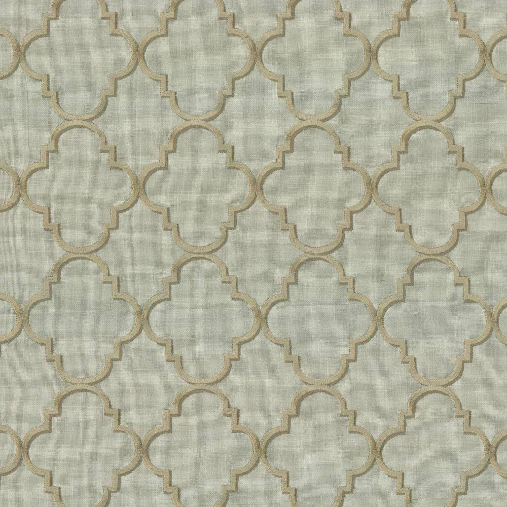 Goodean Mineral by Kasmir Fabric 1441 100% Polyester Embroidery Contents 100% Rayon INDIA 30,000 Wyzenbeek Double Rubs H: 4 inches, V:4 4/8 inches 54 - 55 - Fabric Carolina - Kasmir
