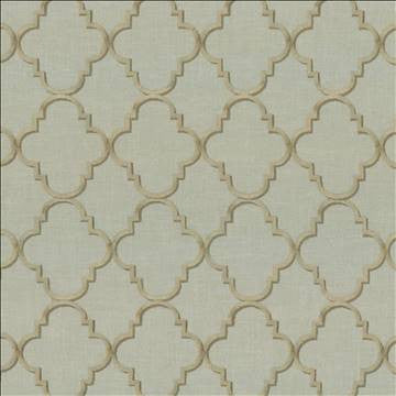 Goodean Mineral by Kasmir Fabric 1441 100% Polyester Embroidery Contents 100% Rayon INDIA 30,000 Wyzenbeek Double Rubs H: 4 inches, V: 4 4/8 inches 52 - 55 - Fabric Carolina - Kasmir