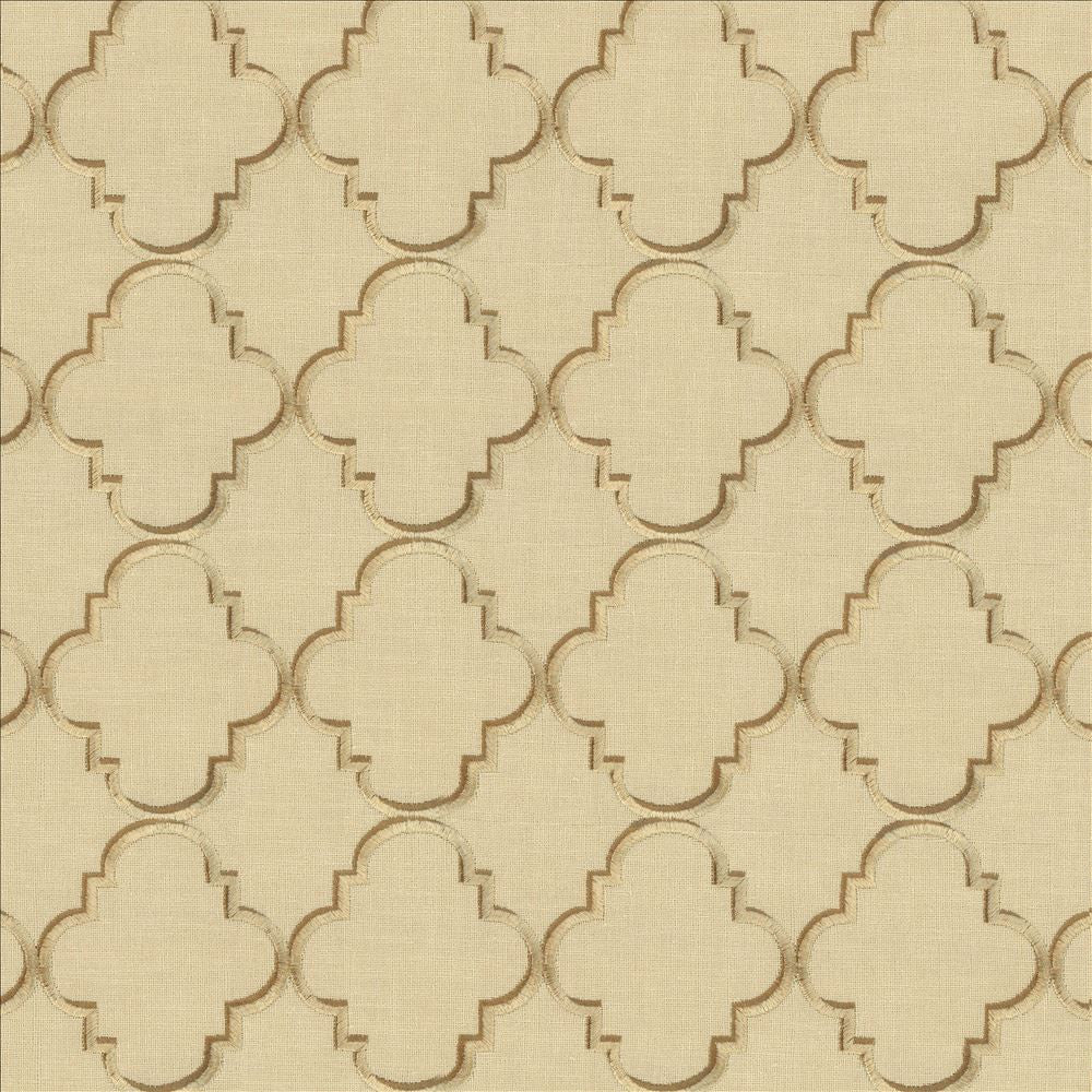 Goodean Papyrus by Kasmir Fabric 1437 100% Polyester
Embroidery
100% Rayon
 INDIA 30,000 Wyzenbeek Double Rubs Horizontal: 4 inches and Vertical: 4 4/8 inches 52 - Fabric Carolina -