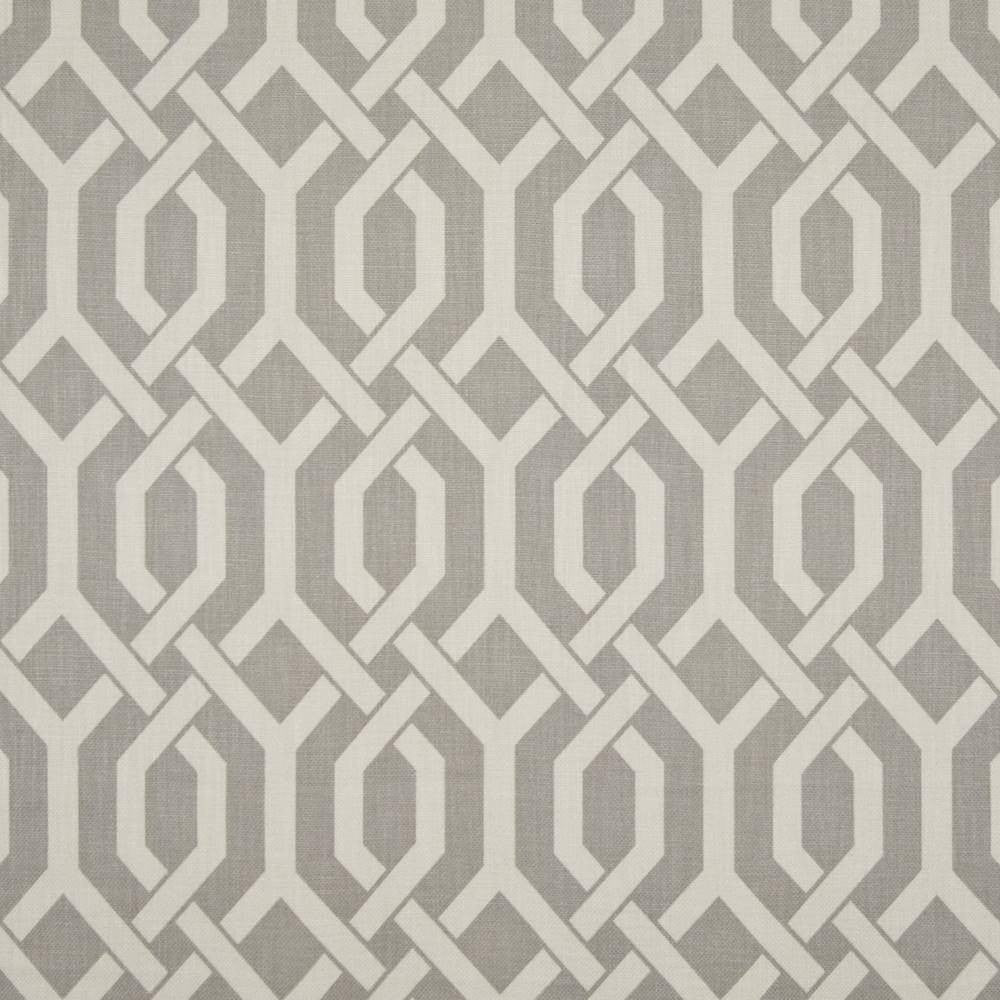 Gotham Trellis Grey by Kasmir Fabric 1386 100% Cotton CHINA 14,000 Wyzenbeek Double Rubs H: 13 4/8 inches, V:9 inches 54 - Fabric Carolina - Kasmir