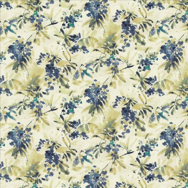Graceful Bloom Blue by Kasmir Fabric 1453 100% Cotton
 INDIA </p><p>Repeat: Horizontal: 27 inches and Vertical: 16 inches 54 - Fabric Carolina -