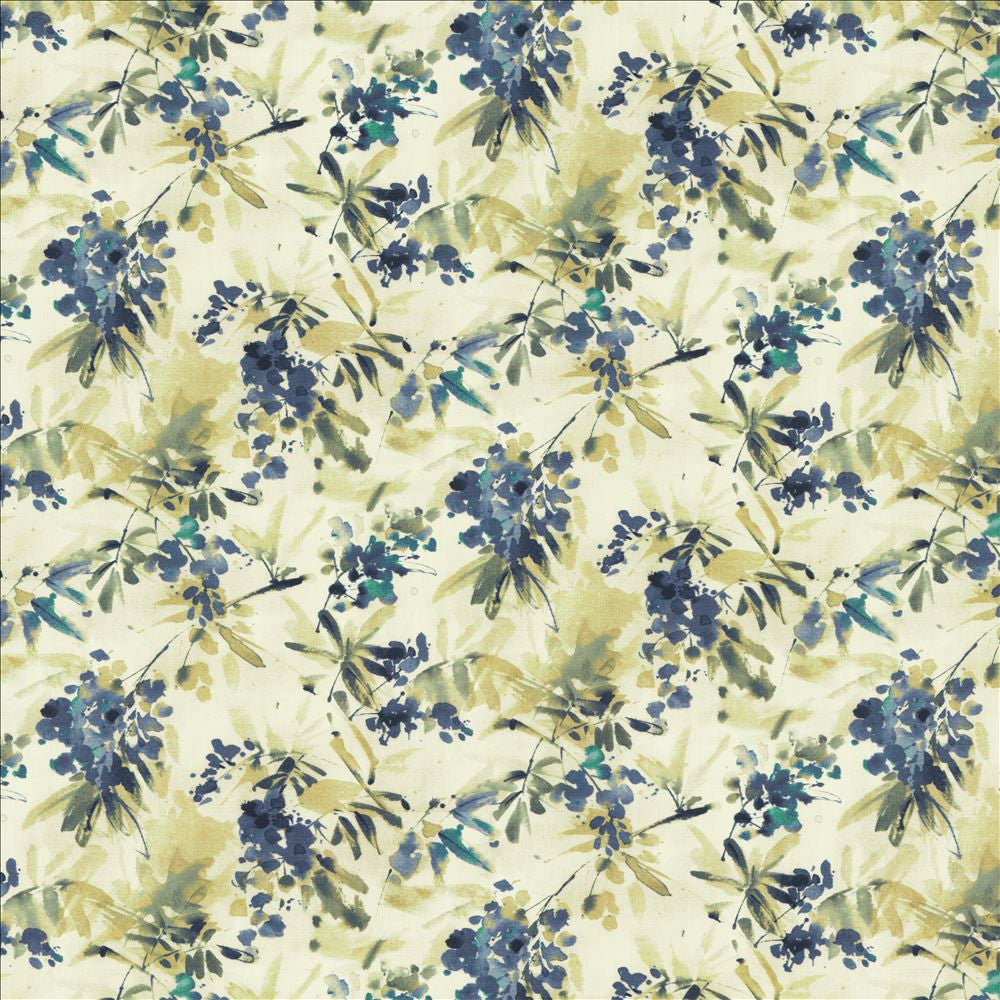 Graceful Bloom Blue by Kasmir Fabric 1453 100% Cotton
 INDIA </p><p>Repeat: Horizontal: 27 inches and Vertical: 16 inches 54 - Fabric Carolina -
