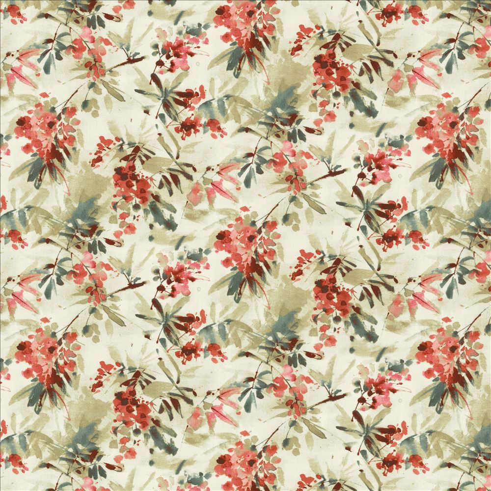 Graceful Bloom Pink by Kasmir Fabric 1452 100% Cotton
 INDIA </p><p>Repeat: Horizontal: 27 inches and Vertical: 16 inches 54 - Fabric Carolina -