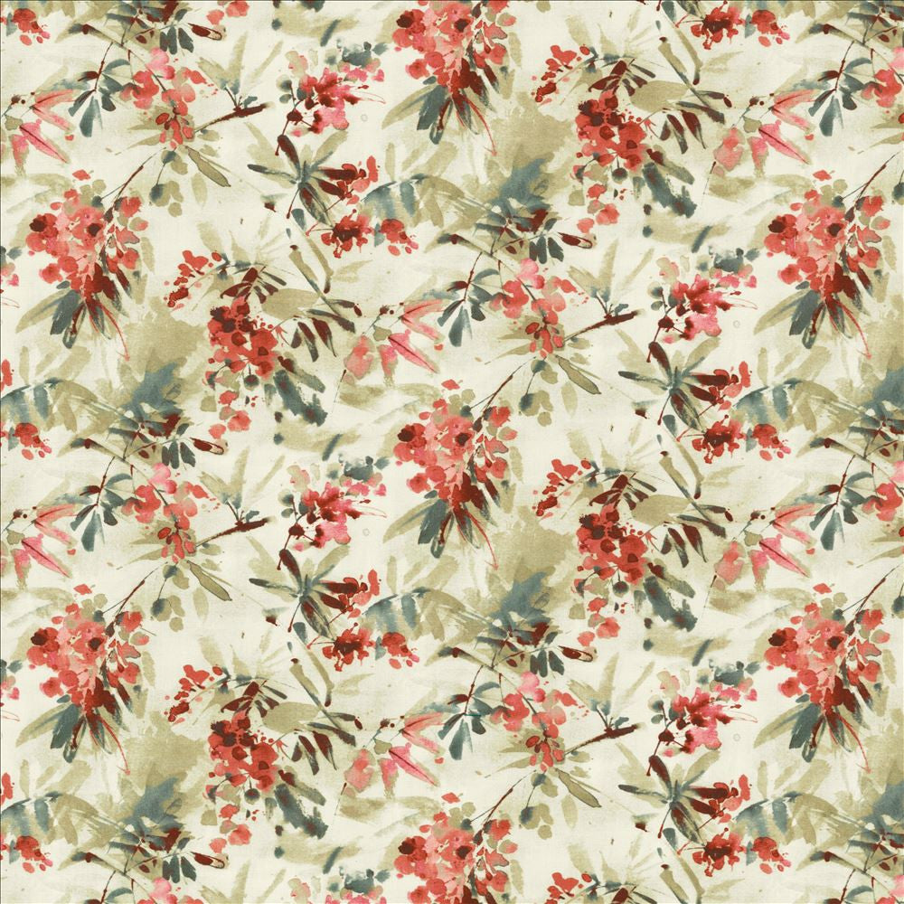 Graceful Bloom Pink by Kasmir Fabric 1452 100% Cotton
 INDIA 9,000 Wyzenbeek Double Rubs </p><p>Repeat: Horizontal: 27 inches and Vertical: 16 inches 54 - Fabric Carolina -