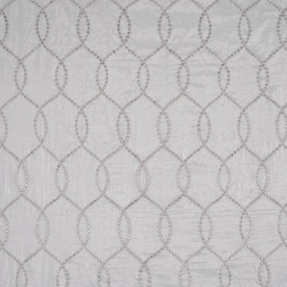 Graceful Pewter by Kasmir Fabric 1374 100% Polyester TURKEY Not Tested H: 4 2/8 inches, V:9 7/8 inches 114 - Fabric Carolina - Kasmir
