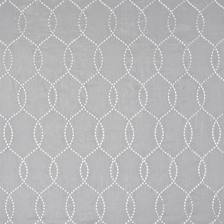 Graceful White by Kasmir Fabric 1374 100% Polyester TURKEY Not Tested H: 4 2/8 inches, V:9 7/8 inches 114 - Fabric Carolina - Kasmir