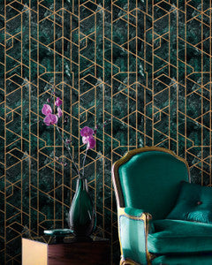 GRAMERCY Emerald Wallpaper (WP20285) by Mind The Gap