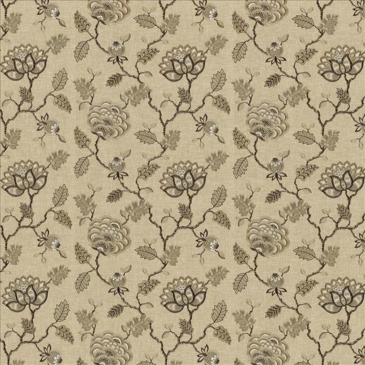 Grand Bouquet Travertine by Kasmir Fabric 1462 52% Polyester
48% Cotton
 INDIA </p><p>Repeat: Horizontal: 17 inches and Vertical: 12 4/8 inches 51 - Fabric Carolina -