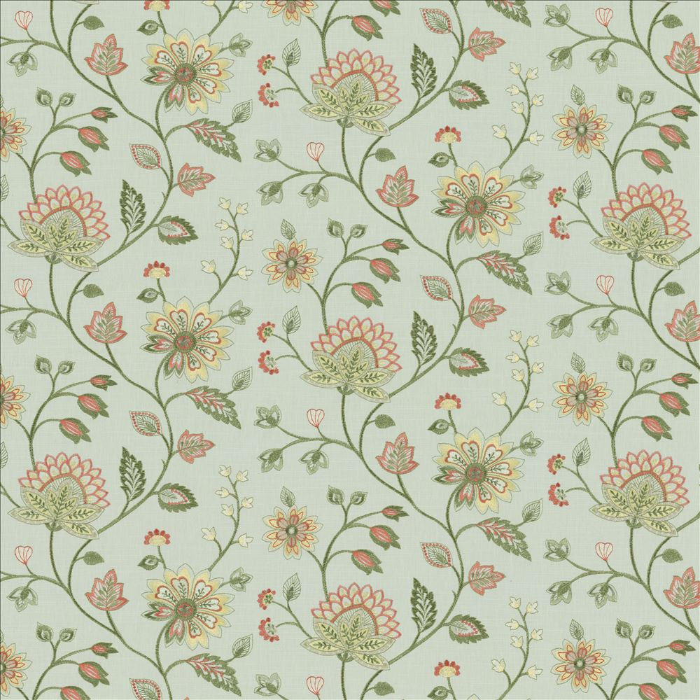Grand Garden Porcelain by Kasmir Fabric 5142 58% Cotton
42% Polyester
 INDIA </p><p>Repeat: Horizontal: 26 inches and Vertical: 12 1/8 inches 53 - Fabric Carolina -