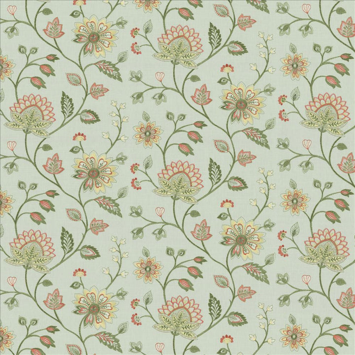 Grand Garden Porcelain by Kasmir Fabric 5142 58% Cotton
42% Polyester
 INDIA 30,000 Wyzenbeek Double Rubs </p><p>Repeat: Horizontal: 26 inches and Vertical: 12 1/8 inches 52 - Fabric Carolina -