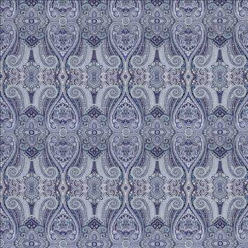 Grand Paisley Delft by Kasmir Fabric 5081 100% Cotton CHINA 51,000 Wyzenbeek Double Rubs H: 13 4/8 inches, V: 25 2/8 inches 54 - Fabric Carolina - Kasmir