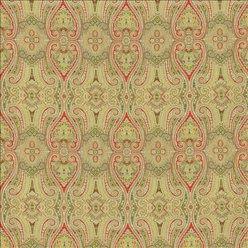 Grand Paisley Honeysuckle by Kasmir Fabric 5079 100% Cotton CHINA 51,000 Wyzenbeek Double Rubs H: 13 4/8 inches, V: 25 2/8 inches 54 - Fabric Carolina - Kasmir
