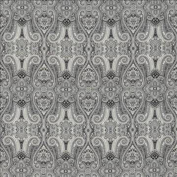 Grand Paisley Licorice by Kasmir Fabric 5078 100% Cotton CHINA 51,000 Wyzenbeek Double Rubs H: 13 4/8 inches, V: 25 2/8 inches 54 - Fabric Carolina - Kasmir