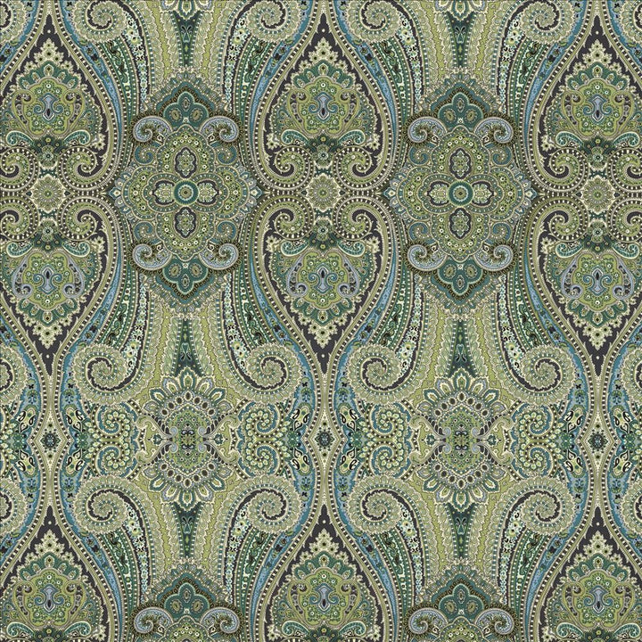 Grand Paisley Peacock by Kasmir Fabric 5082 100% Cotton
 CHINA 51,000 Wyzenbeek Double Rubs </p><p>Repeat: Horizontal: 13 4/8 inches and Vertical: 25 2/8 inches 54 - Fabric Carolina -