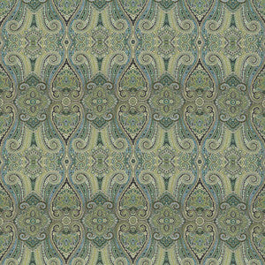 Grand Paisley Peacock by Kasmir Fabric