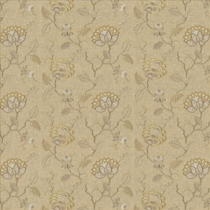 Grand Bouquet Linen by Kasmir Fabric 1466 52% Polyester
48% Cotton
 INDIA </p><p>Repeat: Horizontal: 17 inches and Vertical: 12 4/8 inches 51 - Fabric Carolina -