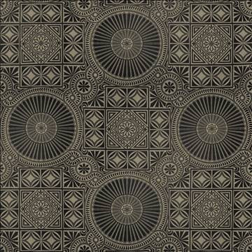 Grande Mosaic Jet by Kasmir Fabric 5118 100% Polyester USA 30,000 Wyzenbeek Double Rubs H: 29 2/8 inches, V: 30 inches 58 - Fabric Carolina - Kasmir
