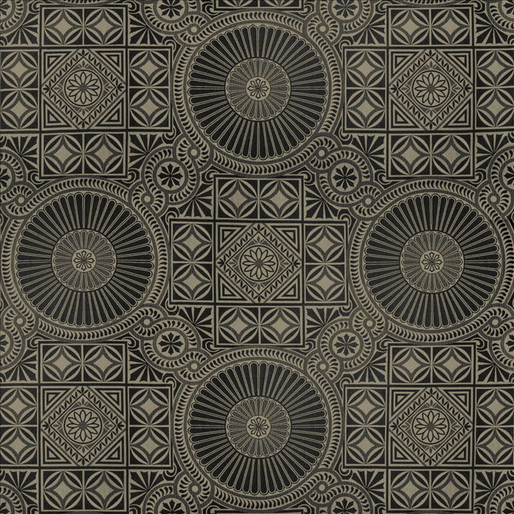 Grande Mosaic Jet by Kasmir Fabric 5118 100% Polyester
 USA </p><p>Repeat: Horizontal: 29 2/8 inches and Vertical: 30 inches 53 - Fabric Carolina -
