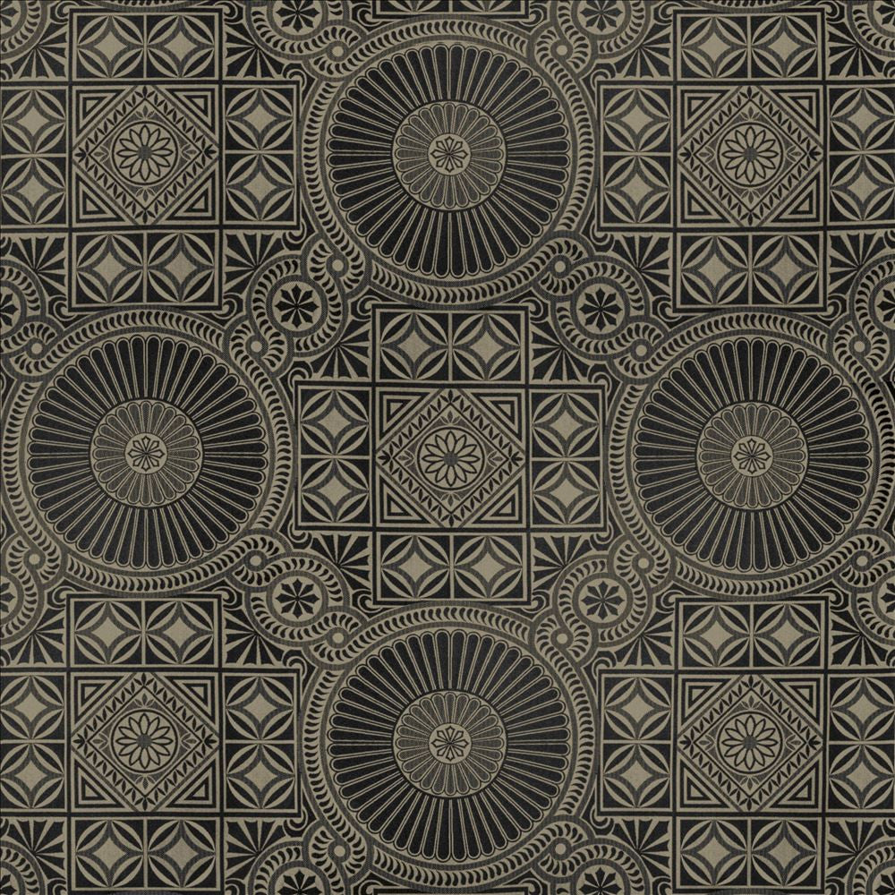 Grande Mosaic Jet  by Kasmir Fabric See sample 100% Polyester
 USA 30,000 Wyzenbeek Double Rubs </p><p>Repeat: Horizontal: 29 2/8 inches and Vertical: 30 inches 53  - Fabric Carolina -