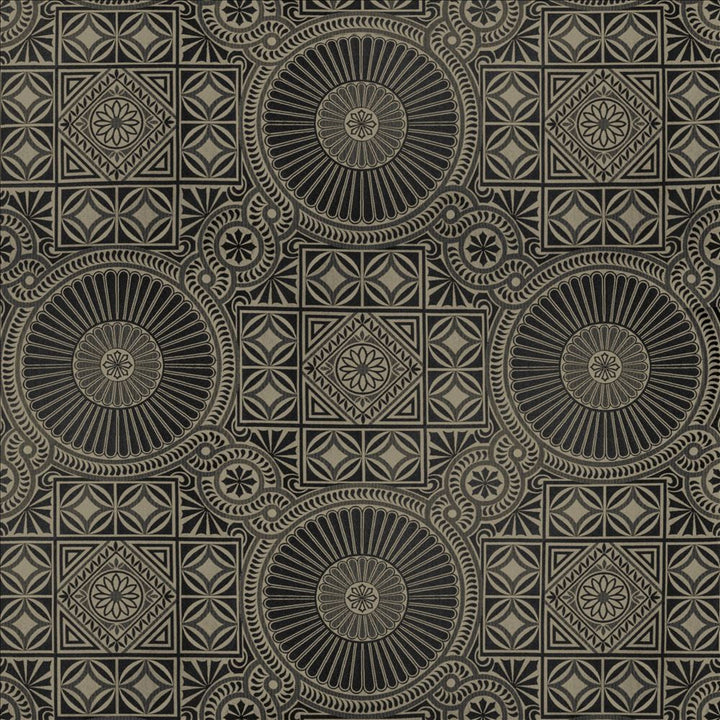Grande Mosaic Jet  by Kasmir Fabric See sample 100% Polyester
 USA 30,000 Wyzenbeek Double Rubs </p><p>Repeat: Horizontal: 29 2/8 inches and Vertical: 30 inches 53  - Fabric Carolina -