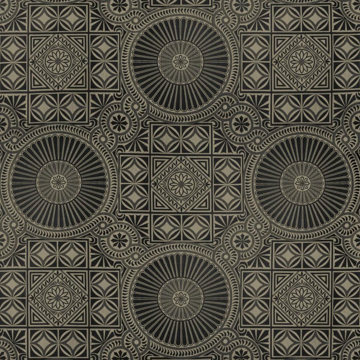 Grande Mosaic Jet by Kasmir Fabric 5118 100% Polyester
 USA </p><p>Repeat: Horizontal: 29 2/8 inches and Vertical: 30 inches 53 - Fabric Carolina -