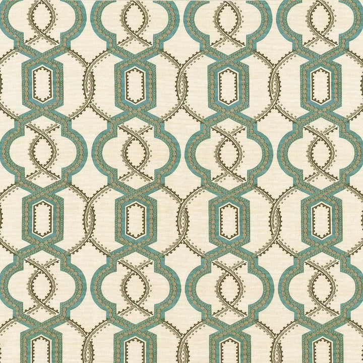 Grandover Robins Egg by Kasmir Fabric 5107 100% Cotton USA H: 9 inches, V:13 4/8 inches 54 - Fabric Carolina - Kasmir
