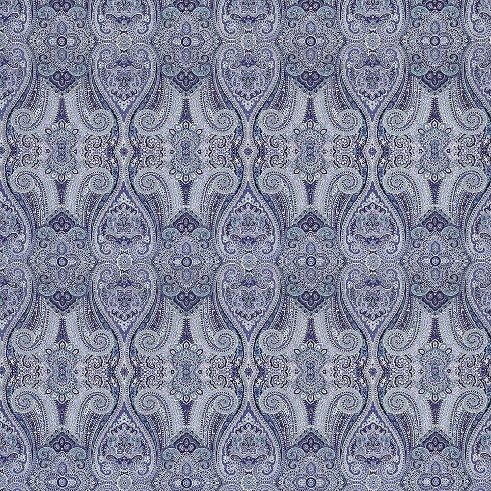 Grand Paisley Delft by Kasmir Fabric 5081 100% Cotton
 CHINA </p><p>Repeat: Horizontal: 13 4/8 inches and Vertical: 25 2/8 inches 54 - Fabric Carolina -