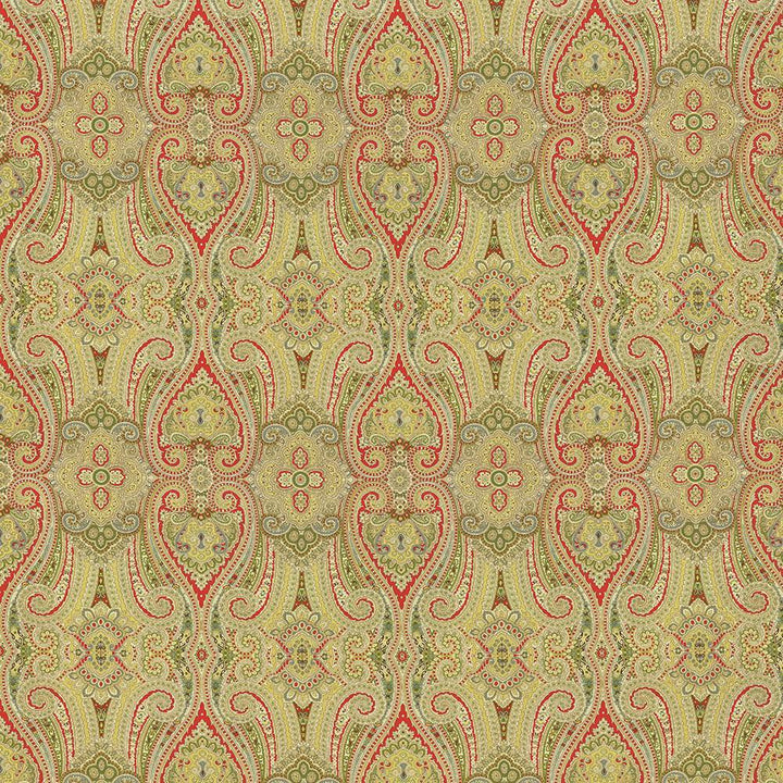 Grand Paisley Honeysuckle by Kasmir Fabric 5079 100% Cotton
 CHINA </p><p>Repeat: Horizontal: 13 4/8 inches and Vertical: 25 2/8 inches 54 - Fabric Carolina -