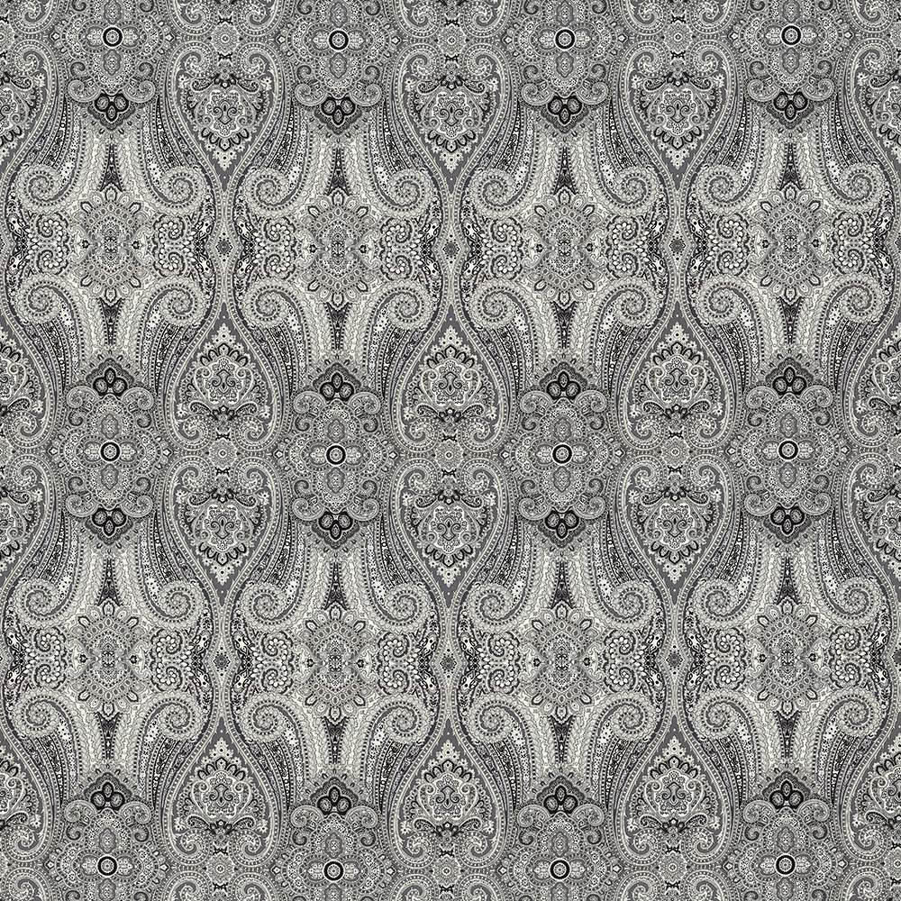Grand Paisley Licorice by Kasmir Fabric 5078 100% Cotton
 CHINA </p><p>Repeat: Horizontal: 13 4/8 inches and Vertical: 25 2/8 inches 54 - Fabric Carolina -
