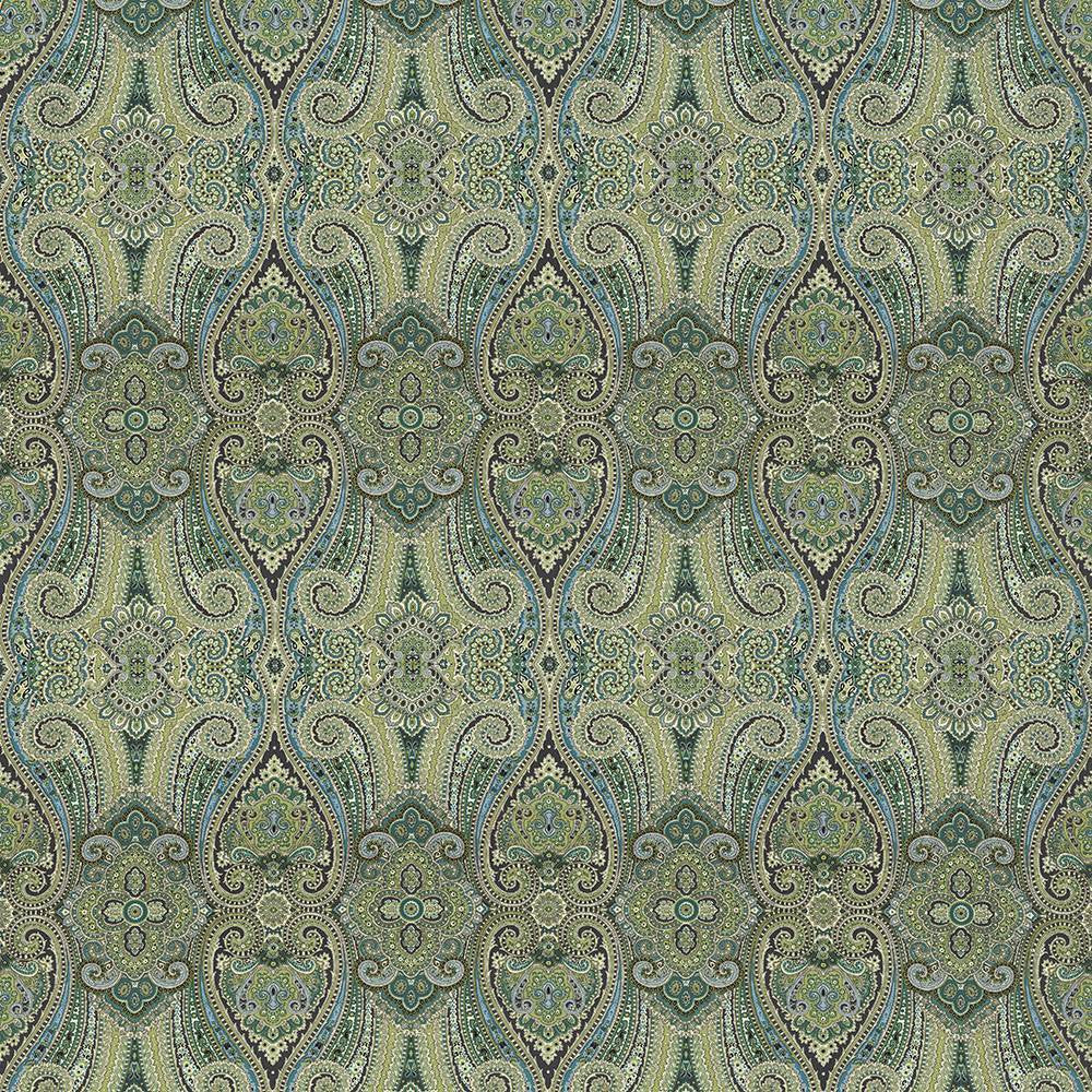 Grand Paisley Peacock by Kasmir Fabric 5082 100% Cotton
 CHINA </p><p>Repeat: Horizontal: 13 4/8 inches and Vertical: 25 2/8 inches 54 - Fabric Carolina -