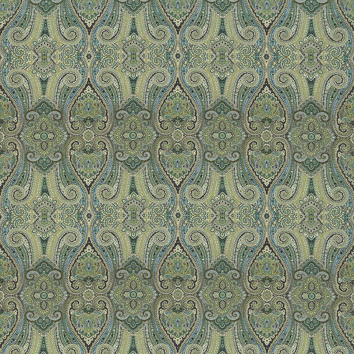 Grand Paisley Peacock by Kasmir Fabric 5082 100% Cotton
 CHINA </p><p>Repeat: Horizontal: 13 4/8 inches and Vertical: 25 2/8 inches 54 - Fabric Carolina -