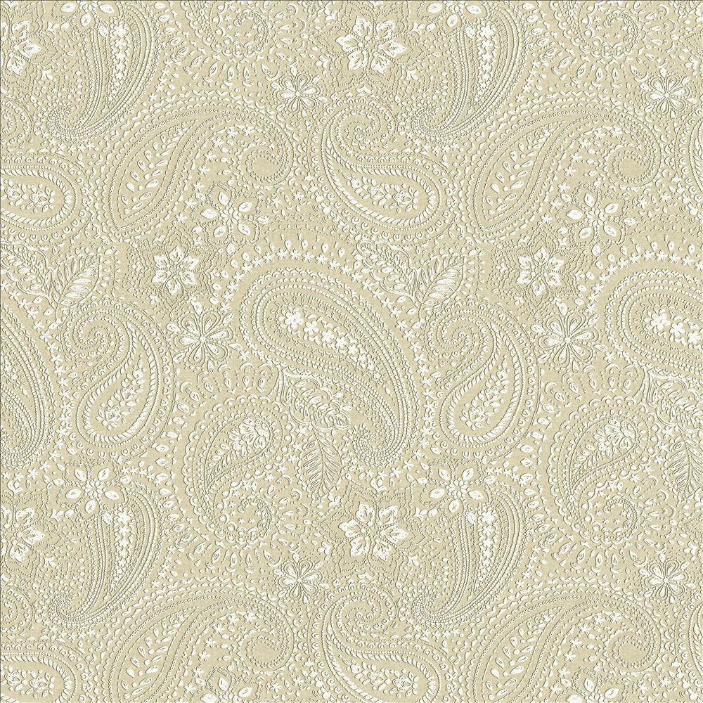 Graphic Paisley White by Kasmir Fabric 1451 90% Cotton
10% Polyester
 FRANCE </p><p>Repeat: Horizontal: 17 7/8 inches and Vertical: 24 inches 61 - Fabric Carolina -