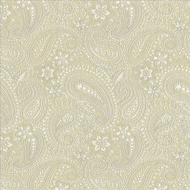 Graphic Paisley White by Kasmir Fabric 1451 90% Cotton
10% Polyester
 FRANCE </p><p>Repeat: Horizontal: 17 7/8 inches and Vertical: 24 inches 61 - Fabric Carolina -
