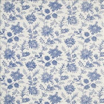 Graveur Porcelain by Kasmir Fabric 1391 55% Linen 45% Rayon CHINA 12,000 Wyzenbeek Double Rubs H: 27 inches, V: 18 inches 54 - 55 - Fabric Carolina - Kasmir