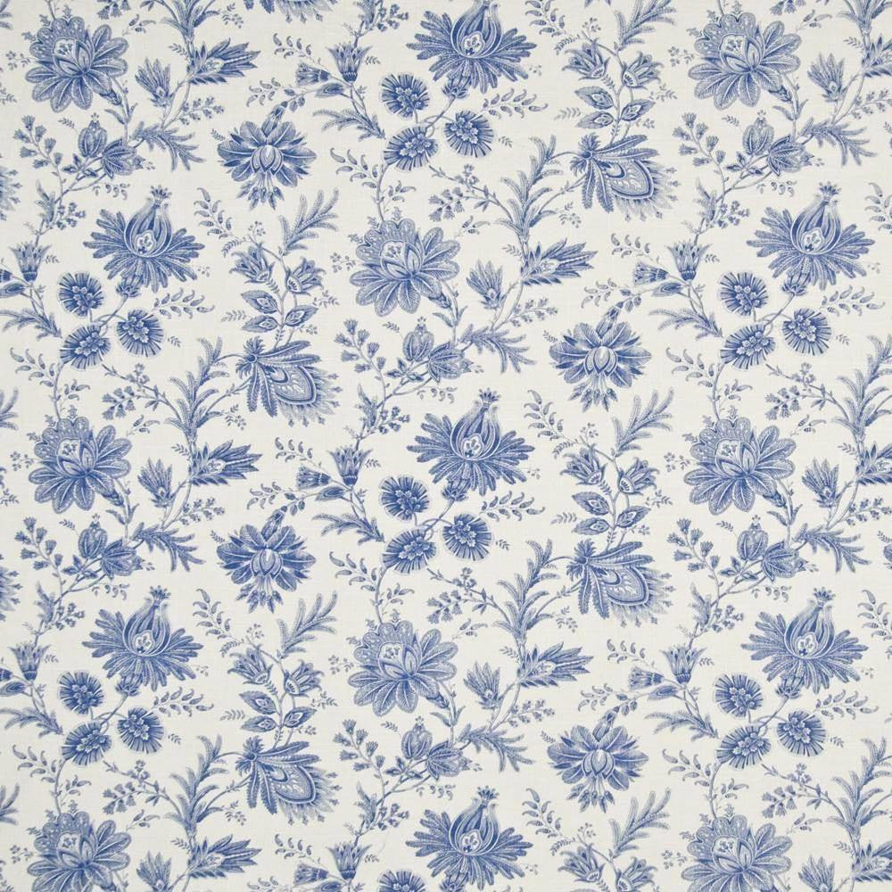 Graveur Porcelain by Kasmir Fabric 1391 55% Linen 45% Rayon CHINA 12,000 Wyzenbeek Double Rubs H: 27 inches, V:18 inches 54 - 55 - Fabric Carolina - Kasmir