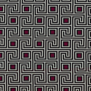 Greek Key Aubergine by Kasmir Fabric