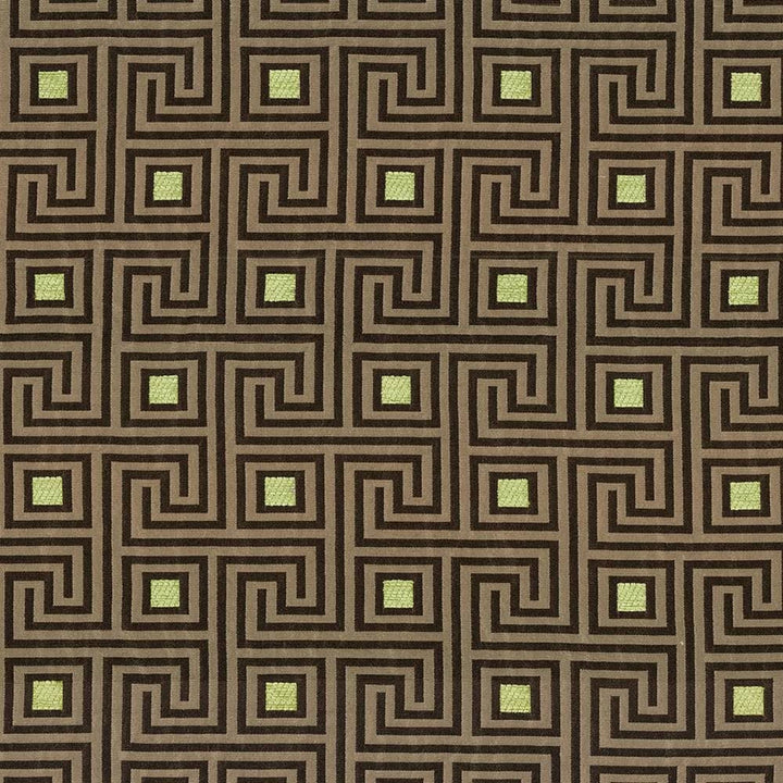Greek Key Bronze  by Kasmir Fabric See sample 82% Polyester
18% Rayon
 USA 51,000 Wyzenbeek Double Rubs </p><p>Repeat: Horizontal: 4 4/8 inches and Vertical: 4 2/8 inches 56  - Fabric Carolina -