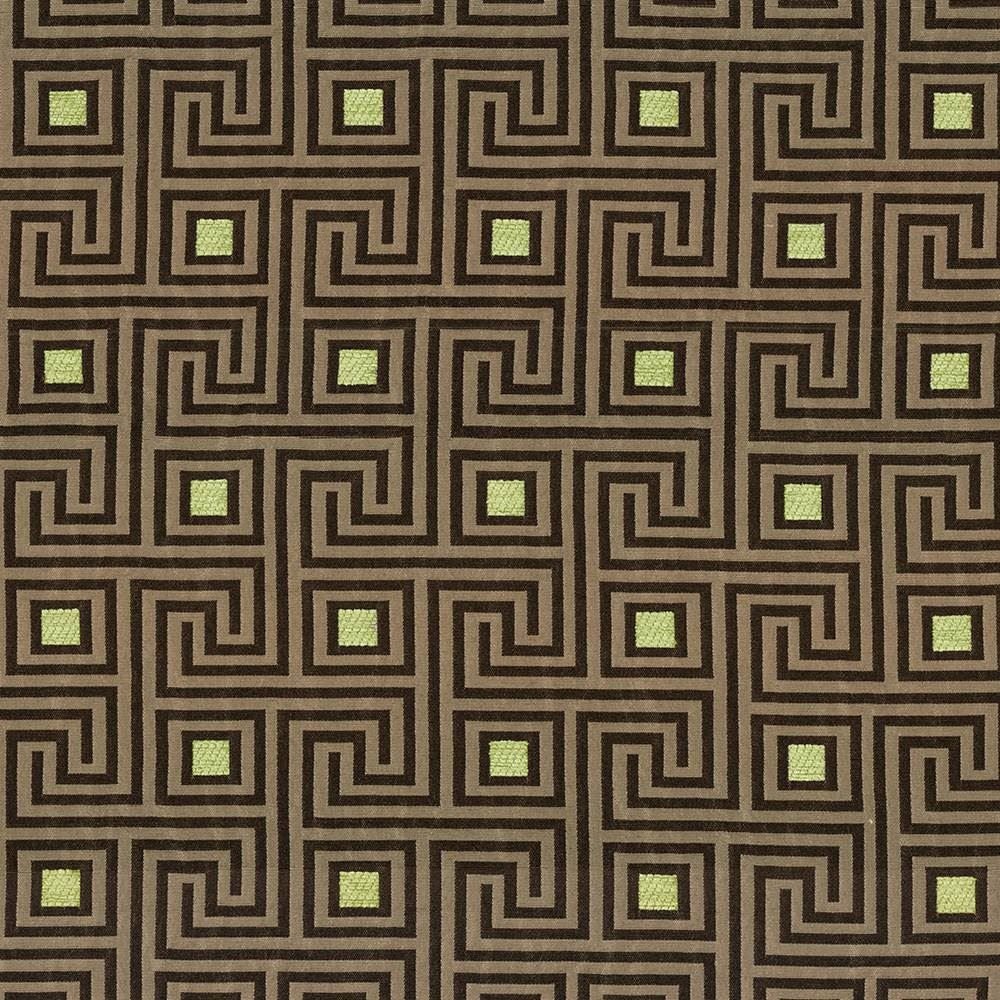 Greek Key Bronze by Kasmir Fabric 1424 82% Polyester
18% Rayon
 USA 51,000 Wyzenbeek Double Rubs </p><p>Repeat: Horizontal: 4 4/8 inches and Vertical: 4 2/8 inches 56 - Fabric Carolina -