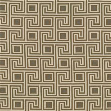 Greek Key Coin by Kasmir Fabric 1424 82% Polyester 18% Rayon USA 51,000 Wyzenbeek Double Rubs H: 4 4/8 inches, V: 4 2/8 inches 56 - 57 - Fabric Carolina - Kasmir