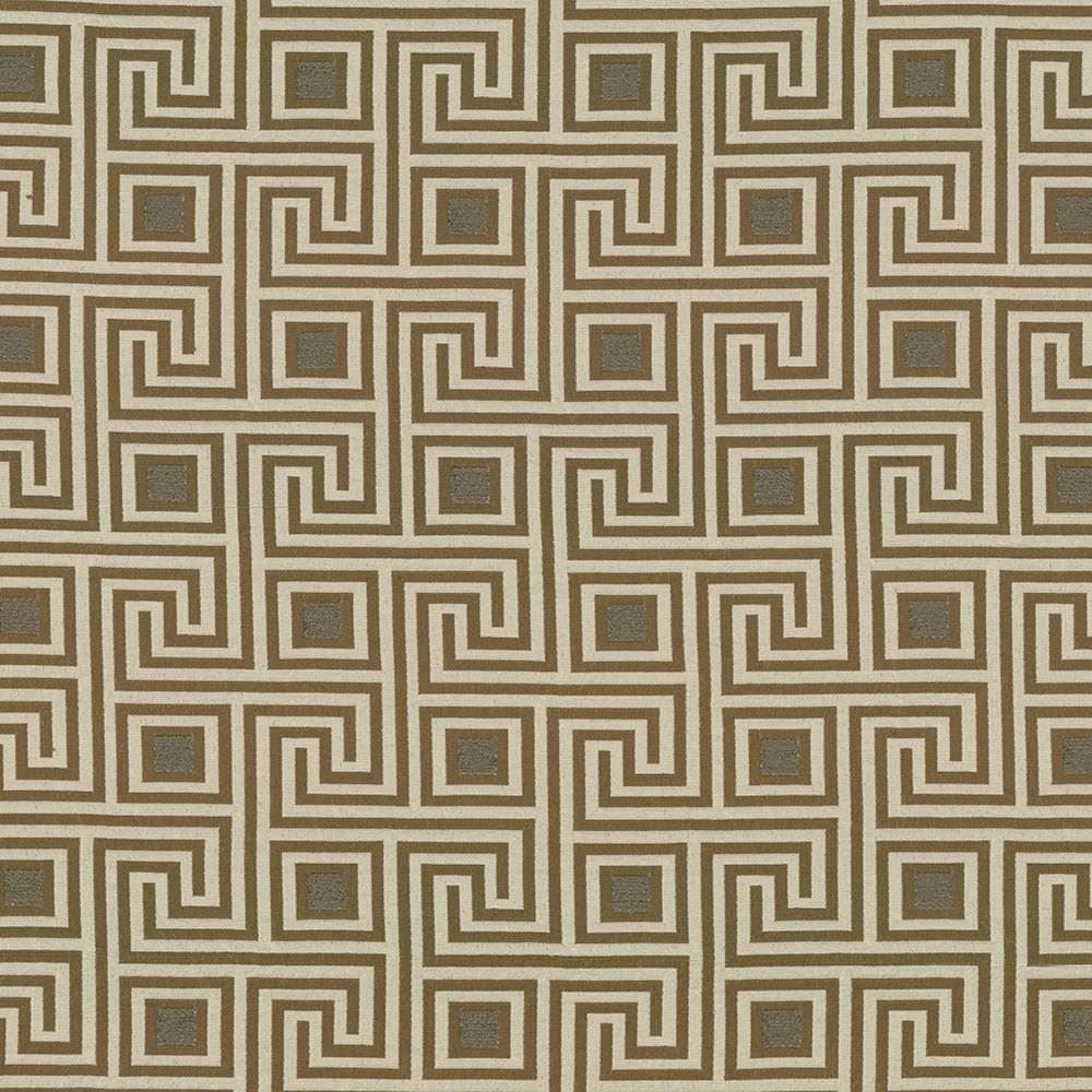 Greek Key Coin  by Kasmir Fabric See sample 82% Polyester
18% Rayon
 USA 51,000 Wyzenbeek Double Rubs </p><p>Repeat: Horizontal: 4 4/8 inches and Vertical: 4 2/8 inches 56  - Fabric Carolina -