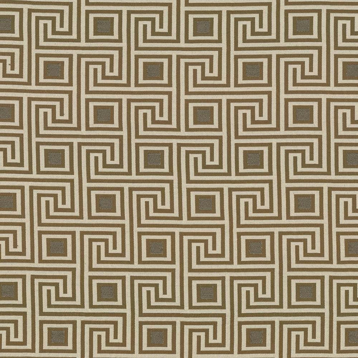 Greek Key Coin by Kasmir Fabric 1424 82% Polyester
18% Rayon
 USA 51,000 Wyzenbeek Double Rubs Horizontal: 4 4/8 inches and Vertical: 4 2/8 inches 56 - Fabric Carolina -