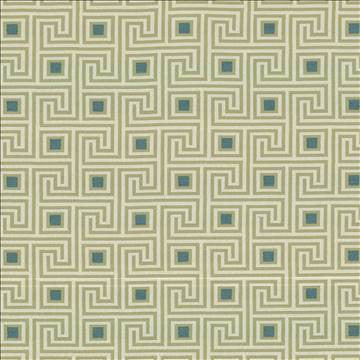 Greek Key Teal by Kasmir Fabric 1423 82% Polyester 18% Rayon USA 51,000 Wyzenbeek Double Rubs H: 4 4/8 inches, V: 4 2/8 inches 56 - 57 - Fabric Carolina - Kasmir