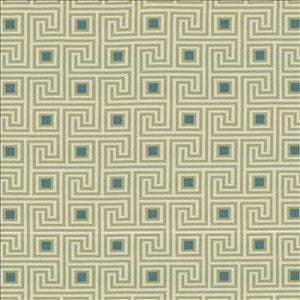 Greek Key Teal by Kasmir Fabric