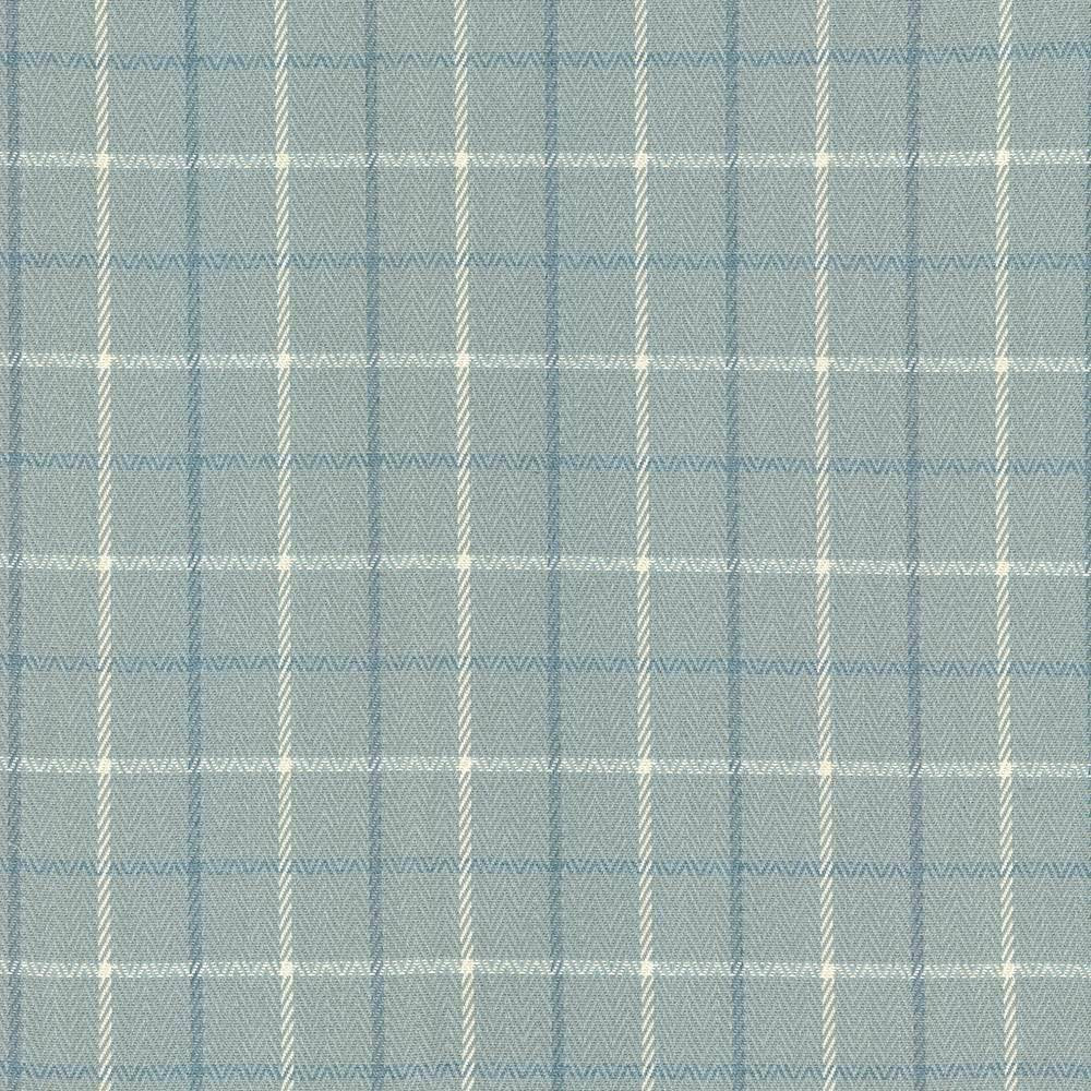 Greenway Plaid Seaspray by Kasmir Fabric 5089 100% Polyester CHINA 51,000 Wyzenbeek Double Rubs H: 2 6/8 inches, V:2 6/8 inches 54 - Fabric Carolina - Kasmir