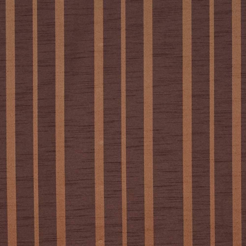 Greenwich Stripe Copper by Kasmir Fabric 1412 100% Polyester CHINA Not Tested H: 7 6/8 inches, V:N/A 61 - 62 - Fabric Carolina - Kasmir