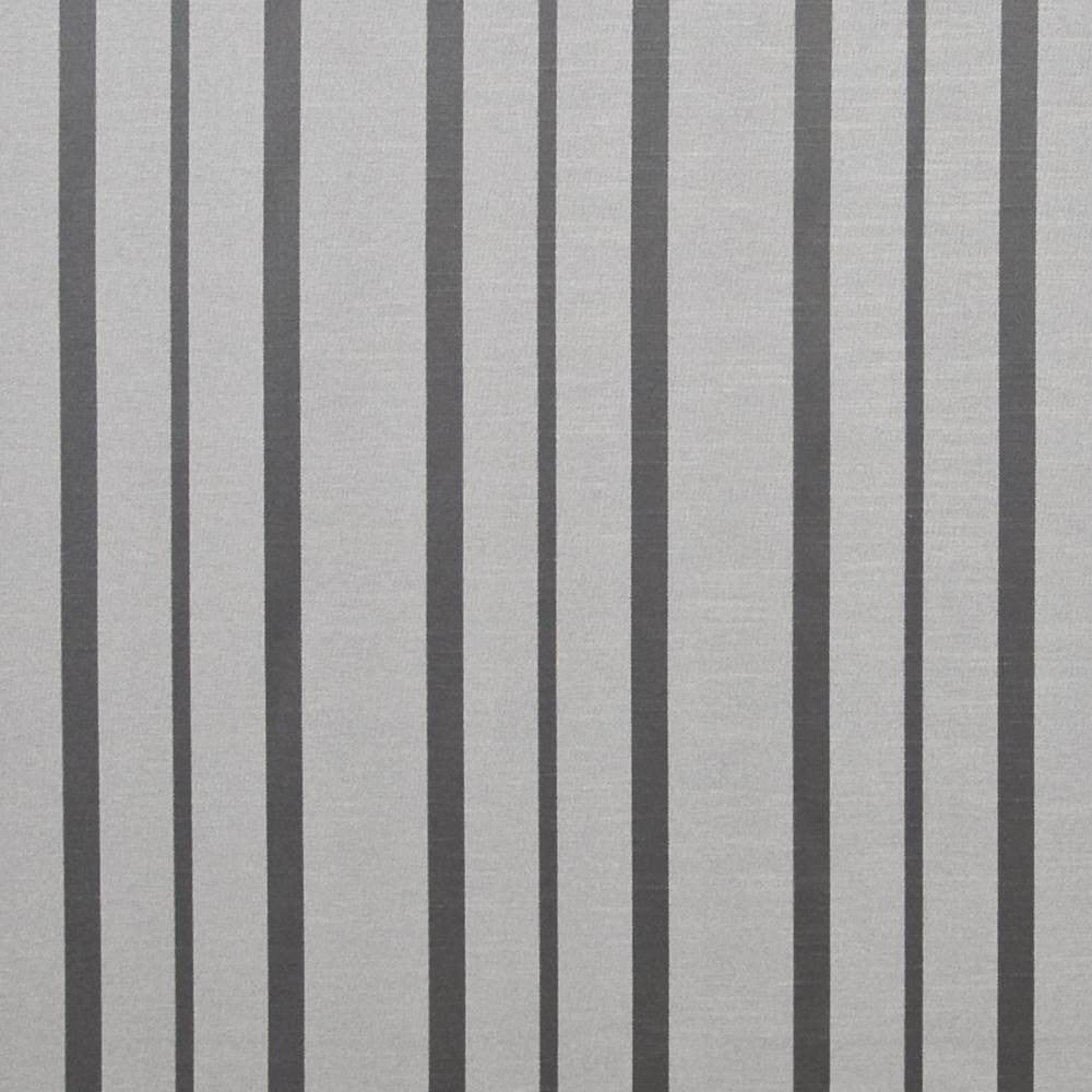 Greenwich Stripe Platinum by Kasmir Fabric 1412 100% Polyester CHINA Not Tested H: 7 6/8 inches, V:N/A 61 - 62 - Fabric Carolina - Kasmir