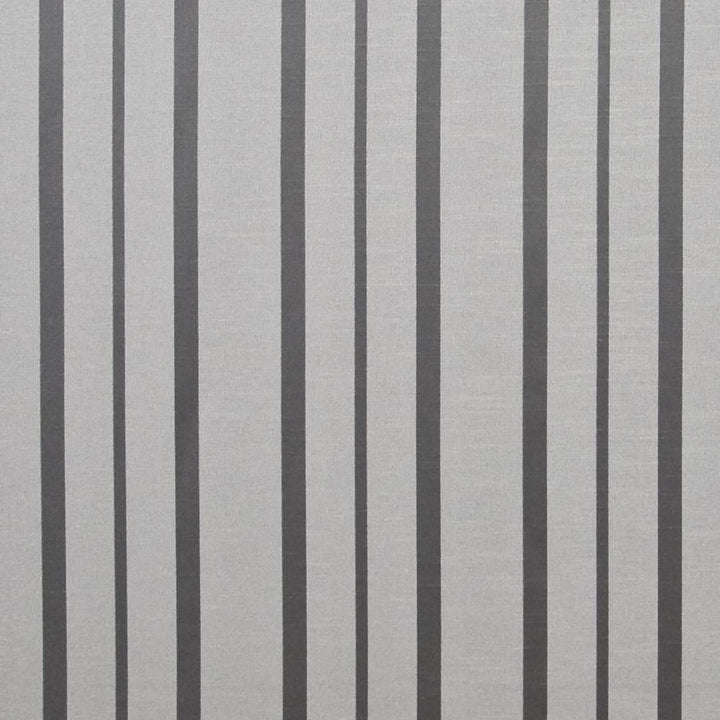Greenwich Stripe Platinum by Kasmir Fabric 1412 100% Polyester CHINA Not Tested H: 7 6/8 inches, V:N/A 61 - 62 - Fabric Carolina - Kasmir
