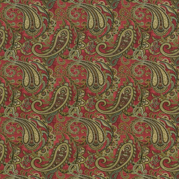 Gresham Paisley Jewel by Kasmir Fabric 1418 100% Cotton
 SPAIN 100,000 Wyzenbeek Double Rubs </p><p>Repeat: Horizontal: 13 4/8 inches and Vertical: 13 4/8 inches 55 - Fabric Carolina -