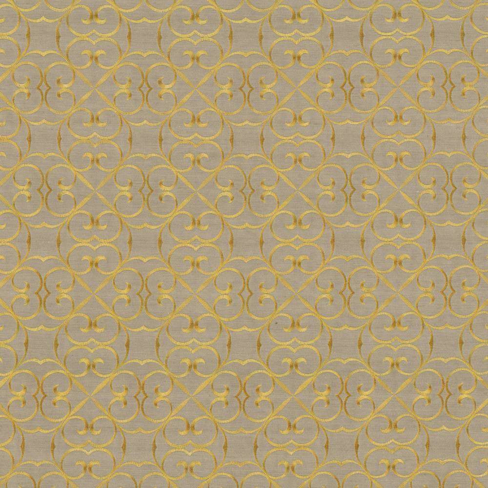 Greywell Baroque by Kasmir Fabric 1439 100% Polyester Embroidery Contents 100% Rayon INDIA 12,000 Wyzenbeek Double Rubs H: 4 inches, V:4 inches 54 - 55 - Fabric Carolina - Kasmir