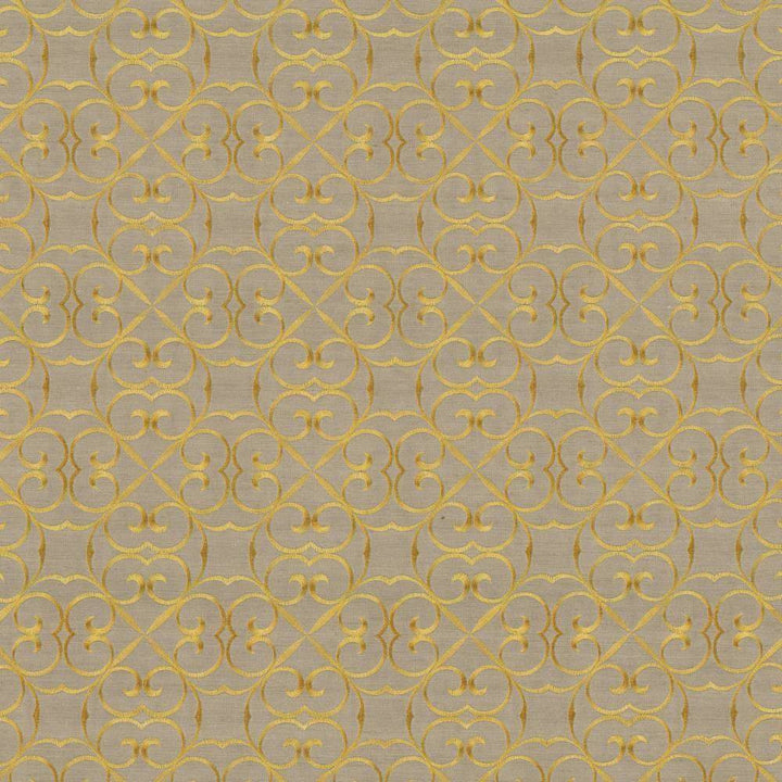 Greywell Baroque by Kasmir Fabric 1439 100% Polyester Embroidery Contents 100% Rayon INDIA 12,000 Wyzenbeek Double Rubs H: 4 inches, V:4 inches 54 - 55 - Fabric Carolina - Kasmir